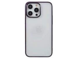 Capa para iPhone 14 Pro MUTURAL Pele Sintética Anti-Choque Roxo