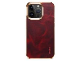 Capa para iPhone 12 Pro Max DENIOR Pele Sintética Vermelho
