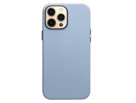 Capa para iPhone 13 Pro Max QIALINO Pele Sintética Azul