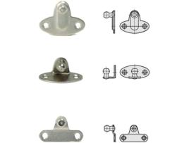Distância entre centros 276mm (8 Kg) - Pistão a gás - Abertura para cima - Braço de mola para abertura de porta de móveis