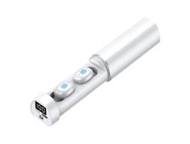 Auriculares Bluetooth True Wireless Lanterna sem fio N21 TWS Bt5.0 LED In-Ear Gaming branca