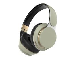 Auscultadores Bluetooth  Sem fio sobre o ouvido estéreo som verde