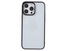 Capa para iPhone 14 Pro MUTURAL Pele Sintética Anti-Choque Preto