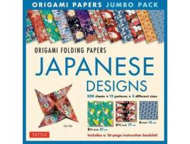 Livro origami folding papers jumbo pack: japanese designs de edited by tuttle publishing (inglês)