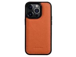 Capa para iPhone 14 Pro MELKCO Pele Sintética Laranja