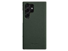 Capa para Samsung Galaxy S23 Ultra MELKCO Pele Sintética Verde