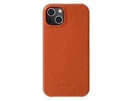 Capa para iPhone 14 Plus MELKCO Pele Sintética Laranja
