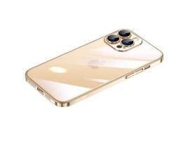 Capa para iPhone 12 Pro SULADA Pele Sintética Dourado