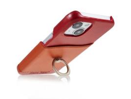 Capa para iPhone 14 FIERRE SHANN Pele Sintética Vermelho