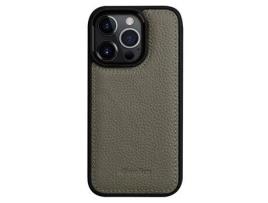 Capa para iPhone 14 Pro MELKCO Pele Sintética Cinzento