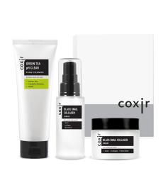 COXIR - Conjunto de cuidados faciais anti-manchas Black Snail Gift Set