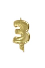 Vela 9,5cm nº 3 - Ouro