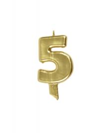 Vela 9,5cm nº 5 - Ouro