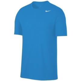 Nike  T-Shirt mangas curtas Dry Tee Crew Solid  Azul Disponível em tamanho para homem. EU S,EU M.Homem > Roupas > Camiseta
