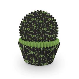 Formas de Cupcake Esqueletos Neon