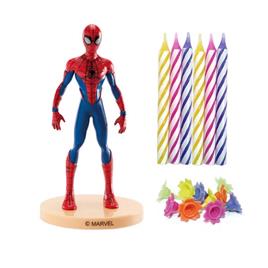 Conjunto Figura Spiderman e Velas