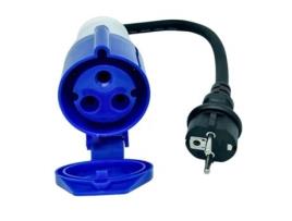 Adaptador Evplug CETAC 32A para SCHUKO 16A 50cm - MAX 16A)