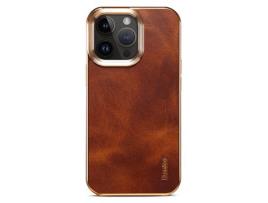Capa para iPhone 12 DENIOR Pele Sintética Castanho