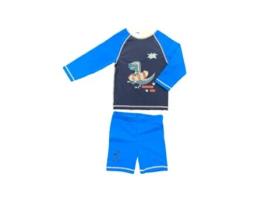 Conjunto Anti-Uv PLOUF para Crianças : Dino Bleu 6 meses