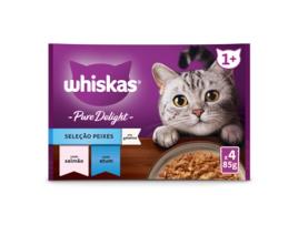 Pure Delight Comida Húmida para Gatos Adultos Seleção Peixes em Gelatina em Saquetas 13X4X85G WHISKAS