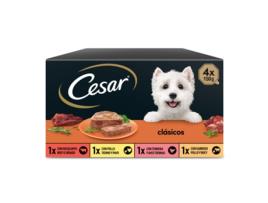 Aimentação Húmida para Cães Seleção Clássica em Paté Multipack 4X150G CESAR