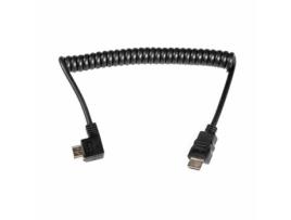 Cabo Caruba Hdmi / Hdmi em Espiral Ngulo 90º 40Cm