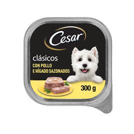 Comida Húmida para Cão Sabor a Frango e Fígado Terrina 300 G CESAR