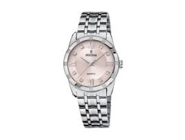 Relógio Masculino FESTINA F16940/C Cor de Rosa Prateado