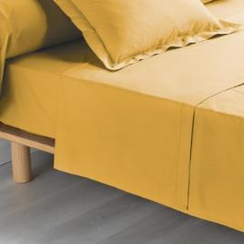 Douceur d intérieur  Lençol de cima PERCALINE  Amarelo Disponível em tamanho para senhora. 240x300 cm.Casa >Lençol de cima    