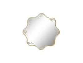 Espelho de Parede HOME ESPRIT Dourado Metal Cristal 73 X 2 X 73 Cm