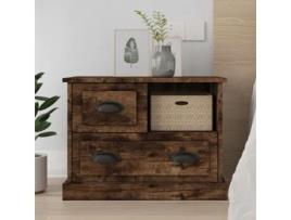 MAISON EXCLUSIVE Mesa de Cabeceira 60X39X45 cm Cor Carvalho Fumado