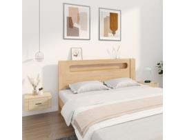 MAISON EXCLUSIVE Mesas de Cabeceira Parede 2 Pcs 50X36X25 cm Cor Carvalho Sonoma