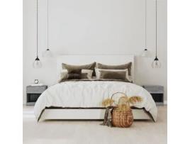 MAISON EXCLUSIVE Mesas de Cabeceira com Gaveta 2 Pcs Cinzento Sonoma