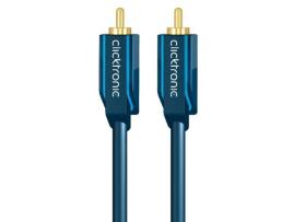 Cabo de Áudio CLICKTRONIC 7.5M Rca Azul