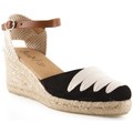 Fiordi Shoes  Alpargatas Sandalia de piel de mujer by TROPPA (R.ST)  Preto Disponível em tamanho para senhora. 36,37,38,39,40,41,35.Mulher > Calçasdos > Espadrilhas