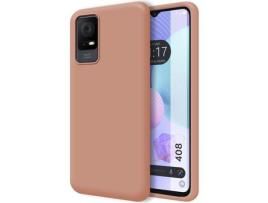 Capa de silicone líquido ultramacio Tcl 408 cor rosa TUMUNDOSMARTPHONE
