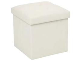 Pufe Dobrável Bege FACTORY CUADROS