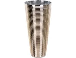 Vaso de Cristal Dourado 40Cm Sevilha MOSTRA CASA