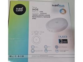Candeeiro Redondo Saliente Led 18W com Sensor Movimento Ip40