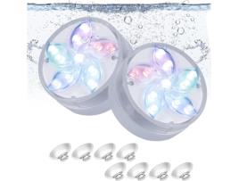 Spguard Lâmpada de Mergulho Led Lâmpada Subaquática Lâmpada de Banheira Impermeável Adequada para Aquários e Piscinas 2 Pacotes