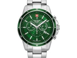 Relógio masculino prata aço inoxidável 7089.9134 SWISS ALPINE MILITARY