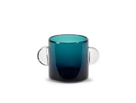 Vaso Vento e Fogo Azul-Escuro