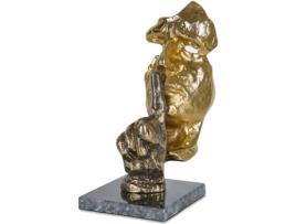 Máscara de metal com design original na cor dourada Hollywood SHOW OFF HOME