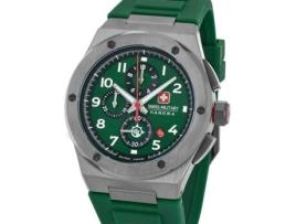 Relógio masculino de silicone verde Smwgo2102040 SWISS MILITARY HANOWA