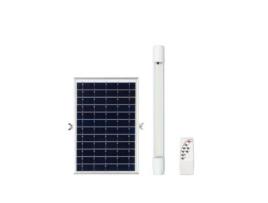 Tubo Led 50Cm. Painel Solar 5 Metros de Cabo. 50W 800Lumens com Controle Remoto JANDEI