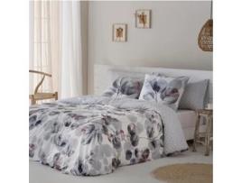 Funda Nórdica Lorna 100% Percal Algodón 180 Hilos Gris Cama 180 COTTON ARTEAN