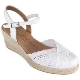 Alpargatas Sandalia de piel de mujer by TROPPA (R.ST)  Branco Disponível em tamanho para senhora. 36,37,38,39,40,41,35.Mulher > Calçasdos > Espadrilhas