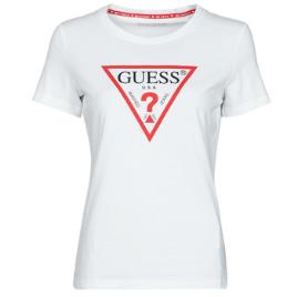 Guess  T-Shirt mangas curtas SS CN ORIGINAL TEE  Branco Disponível em tamanho para senhora. S,M,L,XL,XS.Mulher > Roupas > Camiseta 