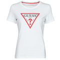 Guess  T-Shirt mangas curtas SS CN ORIGINAL TEE  Branco Disponível em tamanho para senhora. S,M,L,XL,XS.Mulher > Roupas > Camiseta 