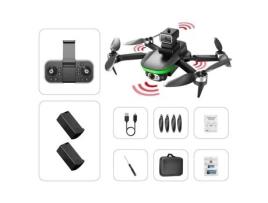 Mini Drone 6K Sem Escova Wifi Câmera de Prevenção de Obstáculos Estabilização Eletrônica de Imagem Eis Bateria Dupla Preto EKASN